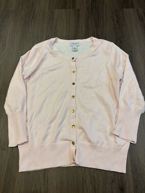 Carmen Soft Pink Button-Up Cardigan